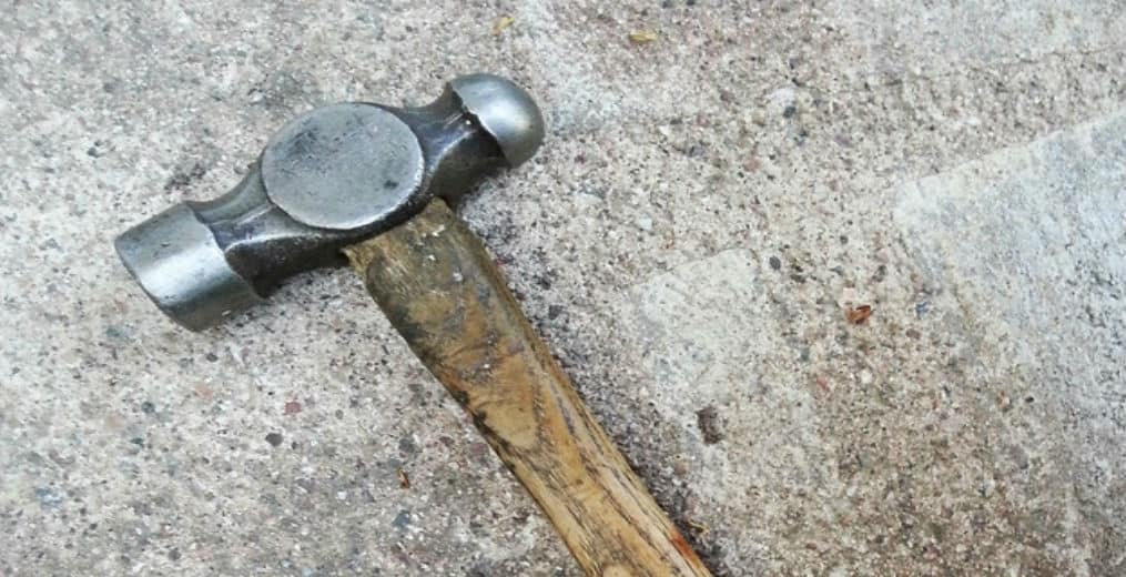 old ball peen hammer